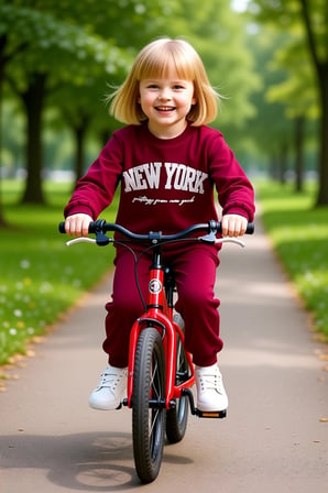 Kız Çocuk Pamuklu New York Baskılı Örme Sweatshirt ve Eşofman Alt Üst Takımı Kaliteli Şık Rahat