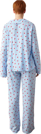 Kadın Kalp Desenli Lounge Pijama Takımı Fonksiyonel Dayanıklı Kaliteli Konforlu Estetik Şık