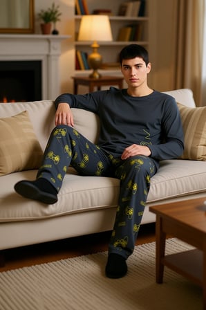 Erkek Oyunsever Pijama Takımı Bisiklet Yaka Uzun Kollu Fonksiyonel Dayanıklı Kaliteli Spor