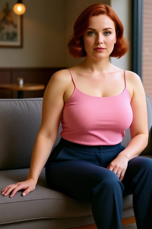 Moda Büyük Beden Kare Yaka Örme Fit Düz Desen Casual Günlük Crop Askılı Kol Bluz