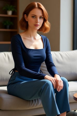 Kadın Fitted Kare Yaka Büzgülü Uzun Kollu Crop Örme Üst Giyim Kaliteli Şık Rahat Modern Zarif