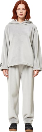 Kadın Wellsoft Kapüşonlu Pijama Takımı Ayıcık Nakışlı Fonksiyonel Dayanıklı Kaliteli Rahat