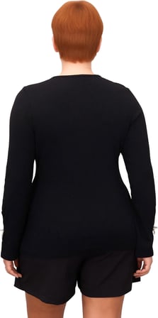 Kadın Vücuda Oturan Örme Bluz Estetik Detaylar ve Konforlu Kullanım Sunar Kaliteli Şık Rahat