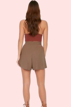 Kadın Straight Kalıp Şort Polyester Rahat Günlük Yaz Stilleri Hafta Sonu Dayanıklı Malzeme