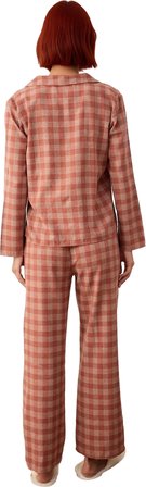 Kadın Flanel Ekose Pijama Takımı Fonksiyonel Dayanıklı Kaliteli Konforlu Estetik Premium Şık