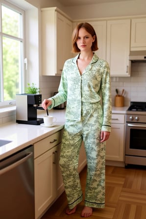 Kadın Uzun Kollu Çiçekli Pijama Takımı Fonksiyonel Dayanıklı Kaliteli Konforlu Estetik Şık