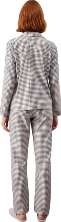 Kadın Flanel Ekose Pijama Takımı Fonksiyonel Dayanıklı Kaliteli Konforlu Estetik Premium Şık