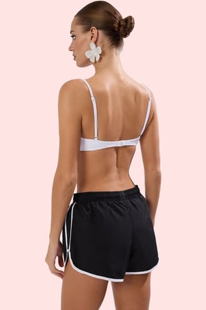 Kadın Kısa Boy Şort Cool & Comfort Etnik Desenli Dokuma Kumaş Plaj Şortu Dayanıklı Malzeme
