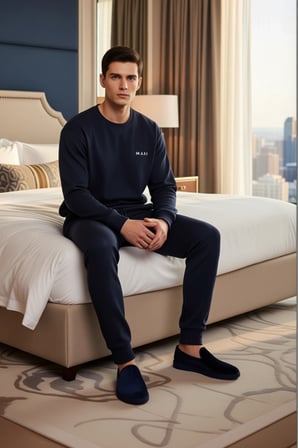 Erkek Nakışlı Konforlu Pijama Takımı Fonksiyonel Dayanıklı Kaliteli Estetik Premium Modern