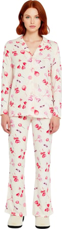 Kadın Baskılı Pijama Takımı Fonksiyonel Dayanıklı Kaliteli Konforlu Estetik Premium Modern