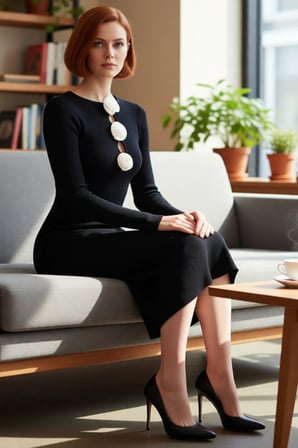 Kadın Modern Siyah İnce Triko Bodycon Maxi Elbise Benzersiz Gül Detayları ile Günlük Şıklık