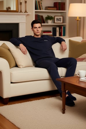 Erkek Nakışlı Konforlu Pijama Takımı Fonksiyonel Dayanıklı Kaliteli Estetik Premium Modern