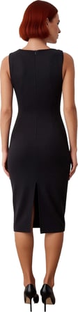 Kadın Bodycon Kesim Midi Elbise Asimetrik Yaka Kolsuz Şık Tasarım Özel Davetler İçin İdeal