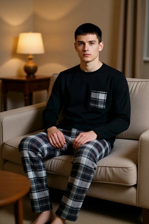 Erkek Flanel Ekose Desenli Pijama Takımı Fonksiyonel Dayanıklı Kaliteli Konforlu Estetik Şık