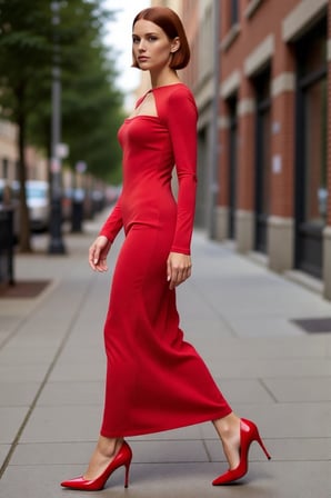 Kış Sezonu Kadın Bodycon Maxi Elbise Uzun Kollu Cut Out Detaylı Şık Gece Davetleri İçin Kaliteli