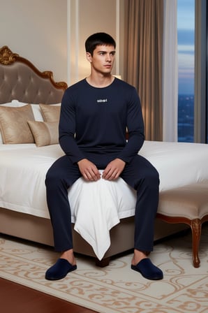 Erkek Antrasit Regular Fit Uzun Kollu Pijama Takımı Fonksiyonel Dayanıklı Kaliteli Estetik