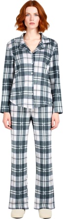 Unisex Ekose Desenli Gömlek Yaka Pijama Takımı Fonksiyonel Dayanıklı Kaliteli Konforlu Şık