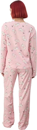 Kadın Ekose Desenli Pijama Takımı Bisiklet Yaka Fonksiyonel Dayanıklı Kaliteli Konforlu Şık