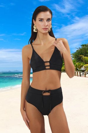 Modern Desenli Bikini Takımı Esnek Kumaş Premium Kalite UV Korumalı Şık Detaylı Ergonomik Kesim