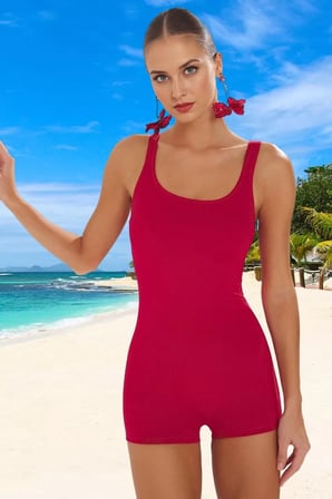 Modern Mayo Özel Tasarım Su Sporları İçin Swimsuit Şık Detaylı Esnek Kumaş Premium Kalite