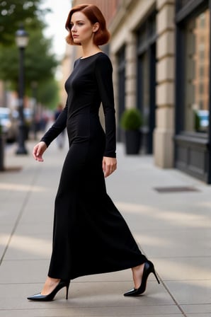 Kışlık Sezon Kadın Elbise Bodycon Kalıp Maxi Boy Uzun Kollu Örme Sandy Kumaş Mezuniyet Balosu
