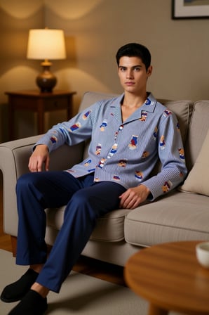 Çiftlere Özel Ayıcık Desenli Pijama Takımı Fonksiyonel Dayanıklı Kaliteli Konforlu Estetik