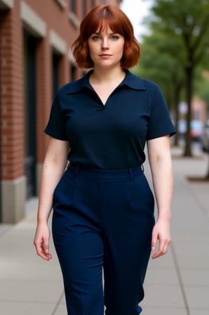 Moda Büyük Beden Polo Yaka Örme Regular Düz Desen Casual Günlük Crop Kısa Kol Bluz