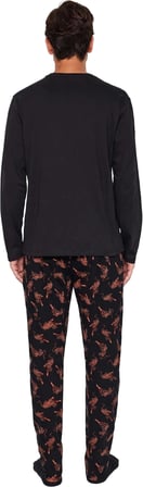 Erkek Animal Desenli Regular Fit Pijama Takımı Fonksiyonel Dayanıklı Kaliteli Konforlu Şık