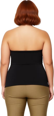 Moda Büyük Beden Kayık Yaka Örme Fit Düz Desen Casual Günlük Regular Kolsuz Bluz