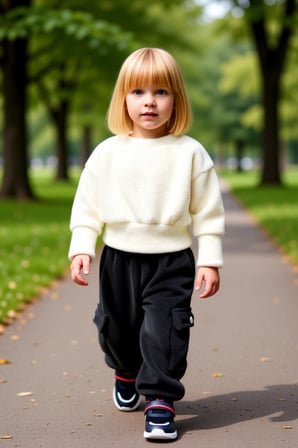 Kız Çocuk Peluş Dokulu Sweatshirt ve Jogger Pantolon İkili Takım Kaliteli Şık Rahat