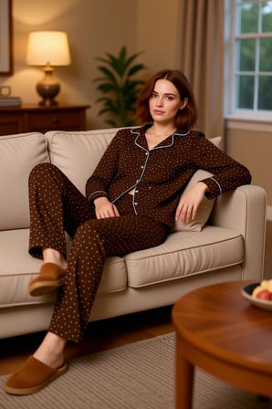 Kadın Kalpli Müslin Dokuma Pijama Takımı Gömlek Yaka Fonksiyonel Dayanıklı Kaliteli Modern