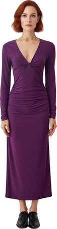 Kadınlara Özel Bodycon Kalıp Astarlı Sandy Örme Maxi Elbise Akşam Davetlerinde Zarafet Kaliteli