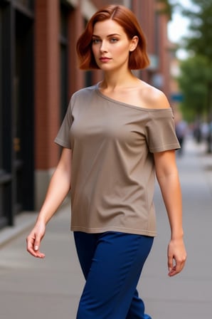 Moda Büyük Beden Devrik Yaka Örme Regular Düz Desen Casual Günlük Crop Kısa Kol Bluz
