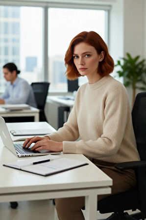 Kadın Rahat Oversize Triko Kazak Düşük Kol Bisiklet Yaka Kışlık Günlük Basic Giyim Stili Kaliteli