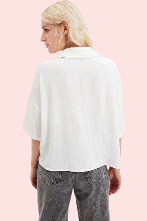 Kadın Basic Oversize Gömlek Şık Ve Rahat Günlük Kombinler İçin Hafta Sonu Kaliteli Malzeme