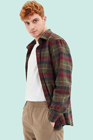 Erkek Basic Flanel Gömlek Ekose Desen Regular Fit Kışlık Sıcaklık Yaz Aylarının Vazgeçilmezi
