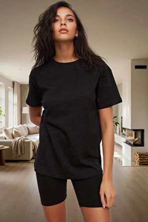 Galaksi Desenli Örme Pijama Takımı %100 Pamuk Konforu Konforlu Kesim Rahat Kullanım Modern Stil