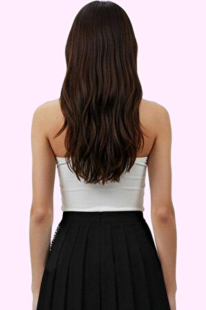 Yüksek Bel Kadın Mini Pileli Etek Casual Dokuma Kumaş A line Günlük Kullanım Modern Tasarım