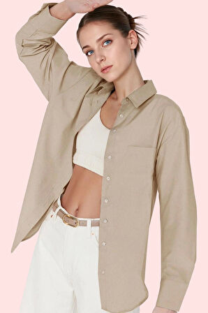 Kadın Terrycotton Kumaşlı Rahat Gömlek Günlük ve İş Hayatı İçin Yaz Aylarının Vazgeçilmezi