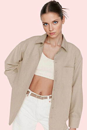 Kadın Terrycotton Kumaşlı Rahat Gömlek Günlük ve İş Hayatı İçin Yaz Aylarının Vazgeçilmezi