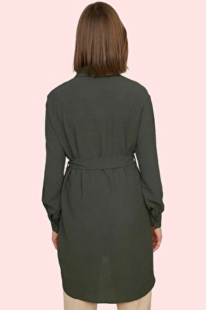 Kadın Düğmeli Gömlek Uzun Kollu Rahat Günlük Stil Fitted Kalıp Hafta Sonu Kaliteli Malzeme