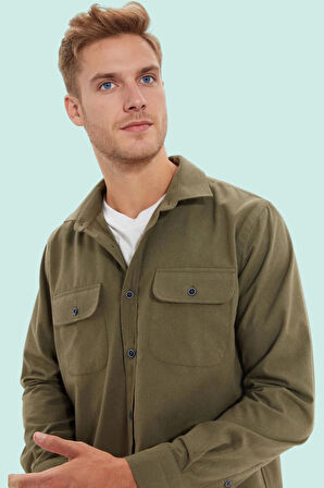 Erkek Pamuk Flanel Gömlek Regular Fit Casual Stil Günlük Kullanım Yaz Aylarının Vazgeçilmezi