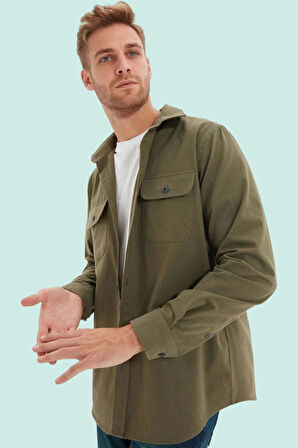 Erkek Pamuk Flanel Gömlek Regular Fit Casual Stil Günlük Kullanım Yaz Aylarının Vazgeçilmezi