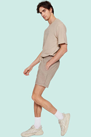 Erkek Normal Bel Boru Paça Şort Rahat ve Şık Yaz Kombinleri İçin Günlük Kullanım Hafta Sonu