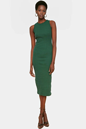 Rahat Pamuklu Bodycon Midi Elbise Yaz için Mükemmel Seçim Özel Tasarım