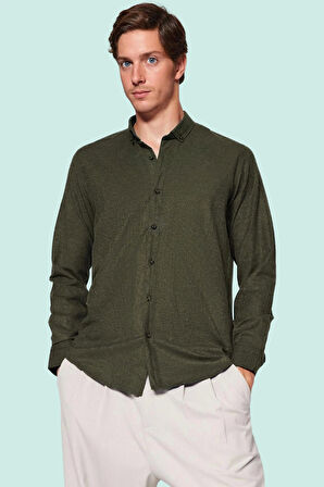 Erkek Düğmeli Gömlek Kışlık Flanel Standart Kol Casual Tarz Günlük Kullanım Modern Tasarım