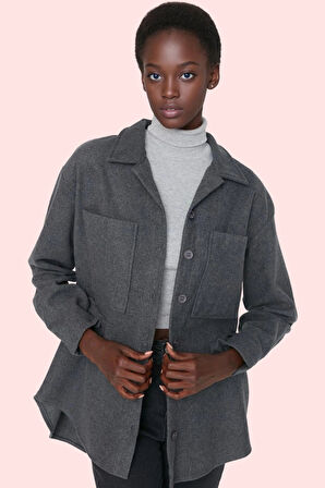 Kadın Günlük Kaşe Gömlek Oversize Kalıp Pamuk Dokuma Kumaş Hafta Sonu Yaz Aylarının Vazgeçilmezi