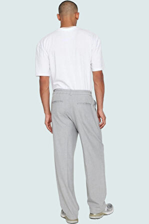 Erkek Basic Palazzo Pantolon Normal Bel Geniş Paça Rahat Günlük Kullanım Hafta Sonu