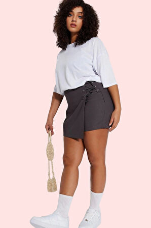 Kadın Şort Etek Feminen Straight Kalıp Dokuma Kumaş Rahat Günlük Yaz Aylarının Vazgeçilmezi