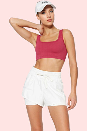 Kadın Paraşüt Kumaş Relaxed Spor Şort Düz Desen Kısa Günlük Kullanım Yaz Aylarının Vazgeçilmezi